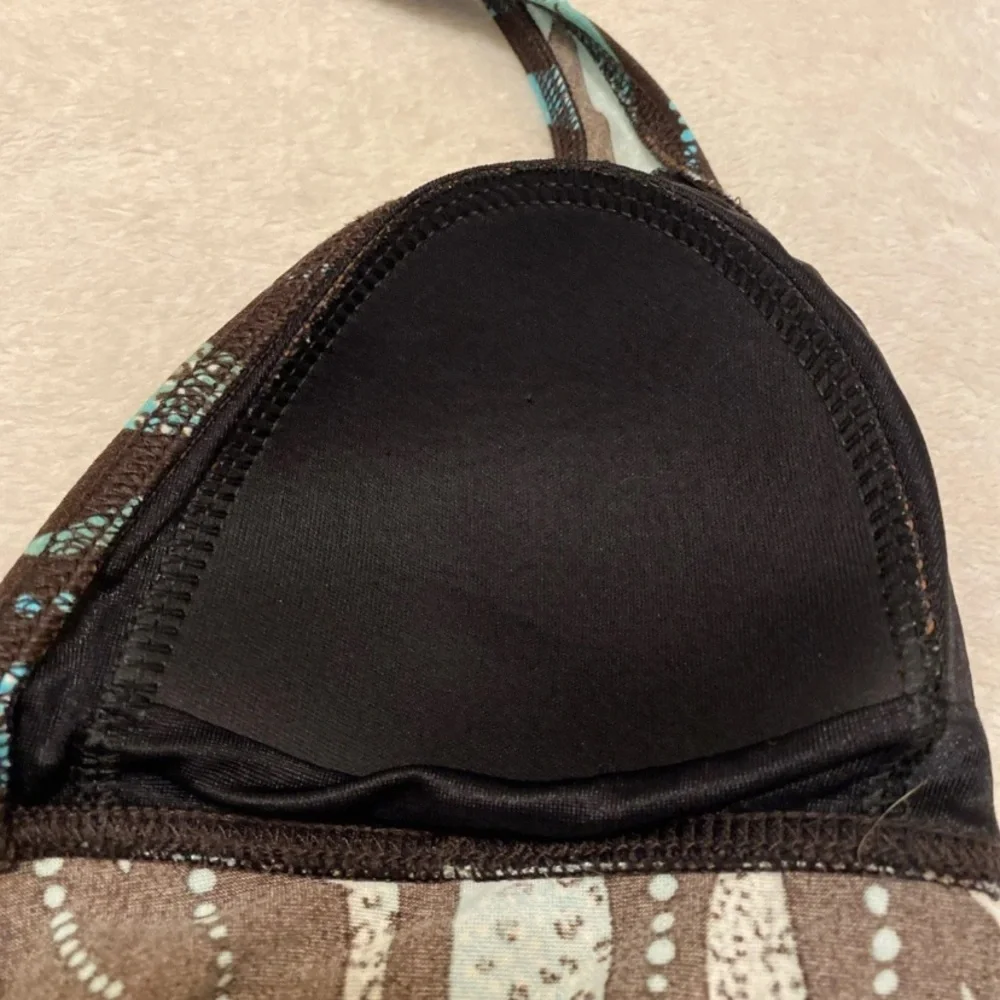 St. John's Bay Aqua and Chocolate Bikini